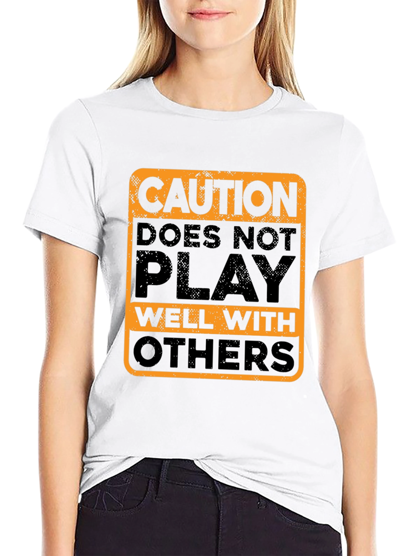 Caution Doesnt Play Well With Others T-Shirt