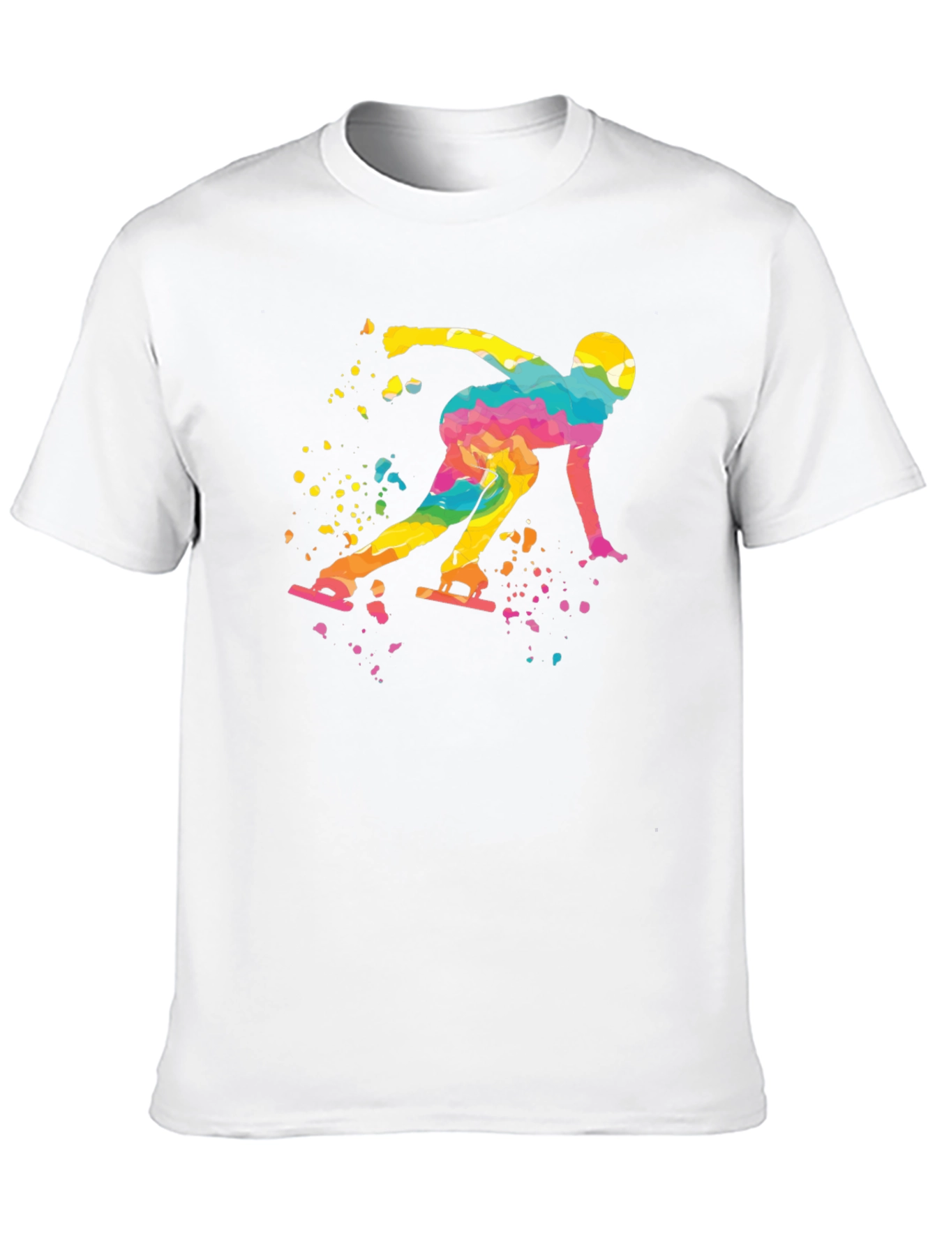 Colorful Skater Graphic T-Shirt