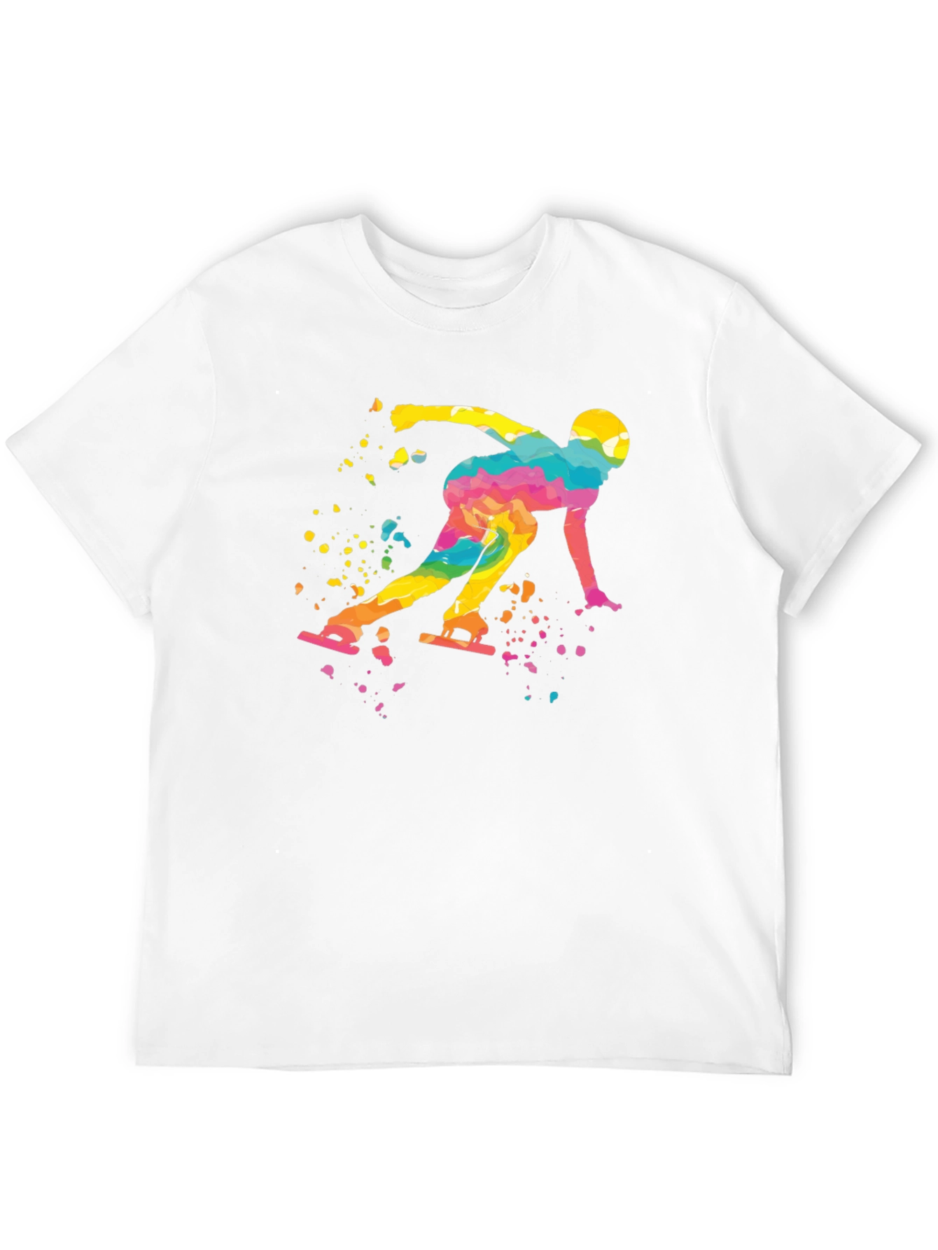 Colorful Skater Graphic T-Shirt