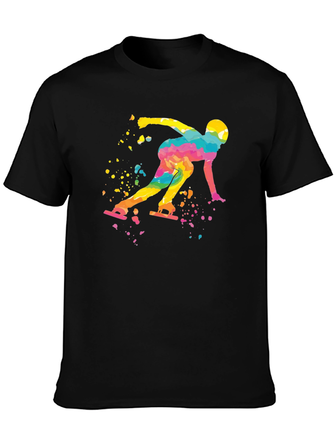 Colorful Skater Graphic T-Shirt