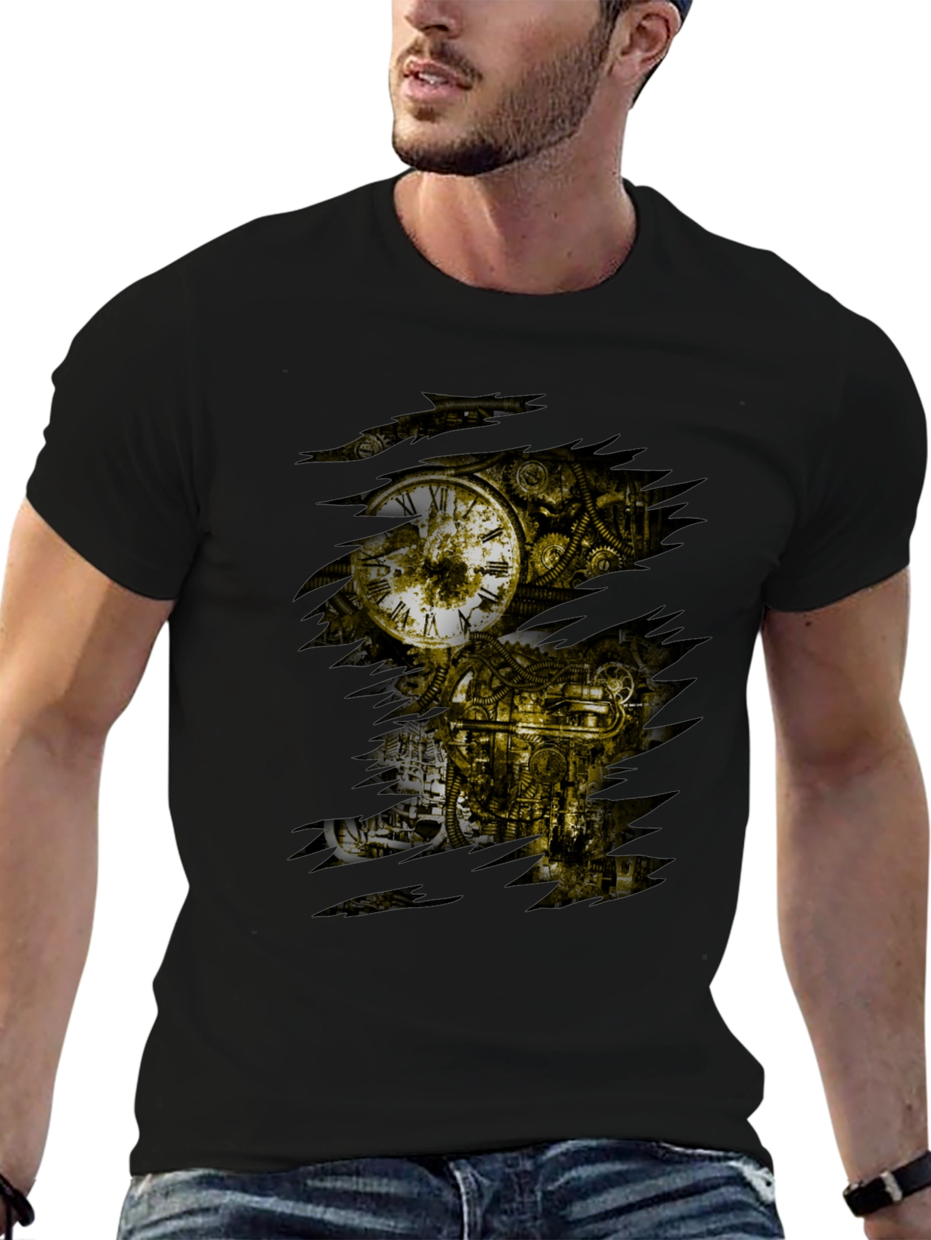 Steampunk Time Machine Graphic Tee