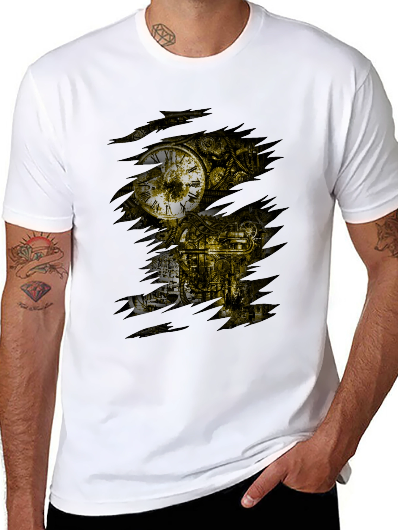 Steampunk Time Machine Graphic Tee