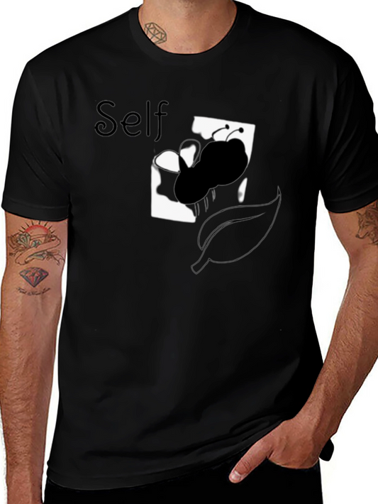 Self Butterfly Graphic Tee - Unique Design Soft Cotton