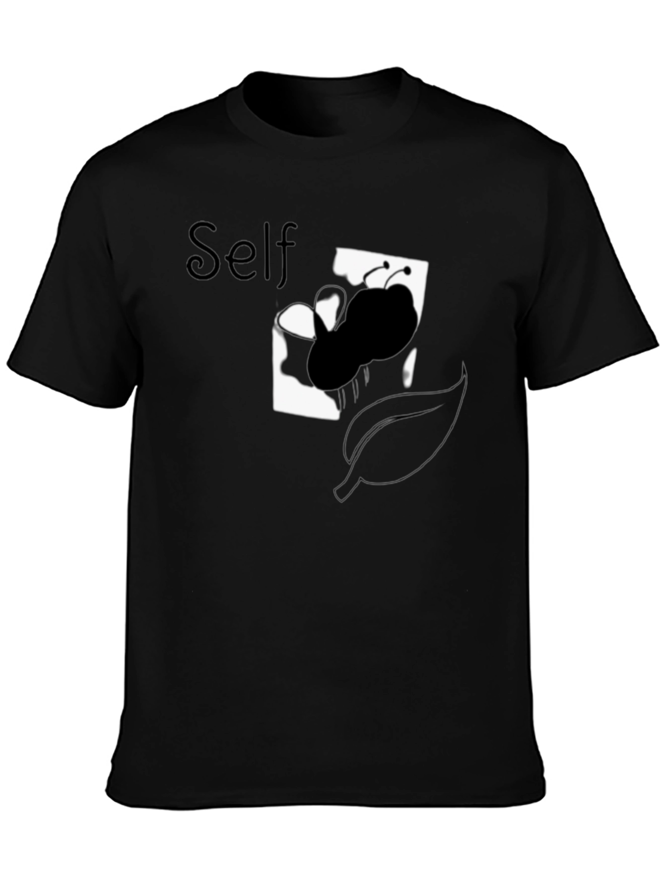 Self Butterfly Graphic Tee - Unique Design Soft Cotton