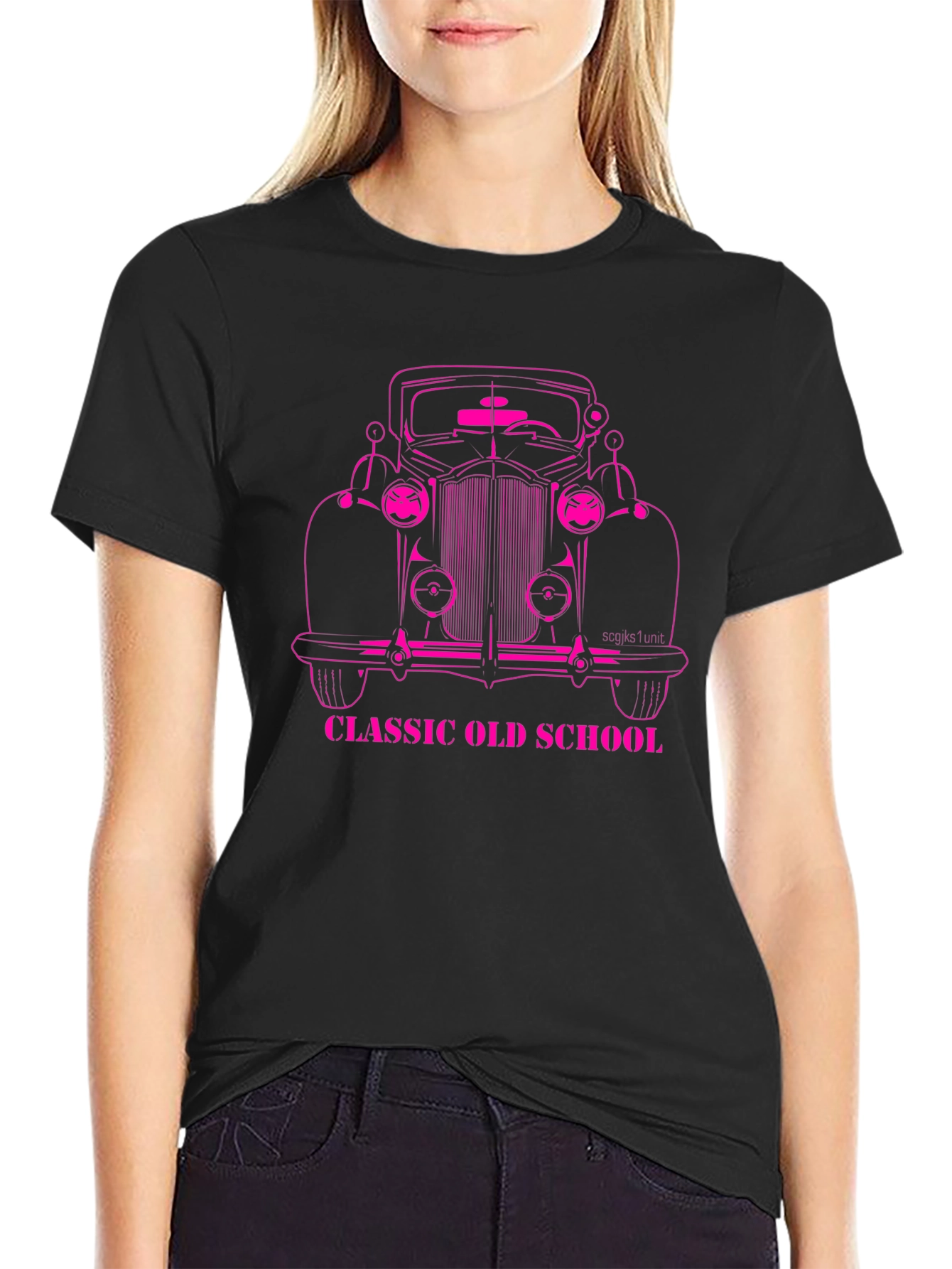 Classic Old School Car Graphic T-Shirt