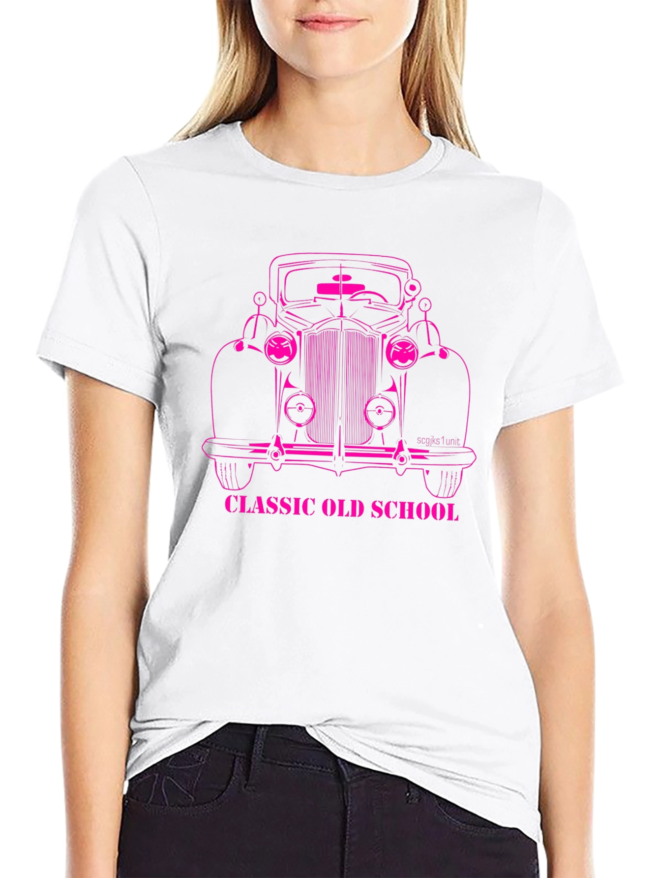 Classic Old School Car Graphic T-Shirt