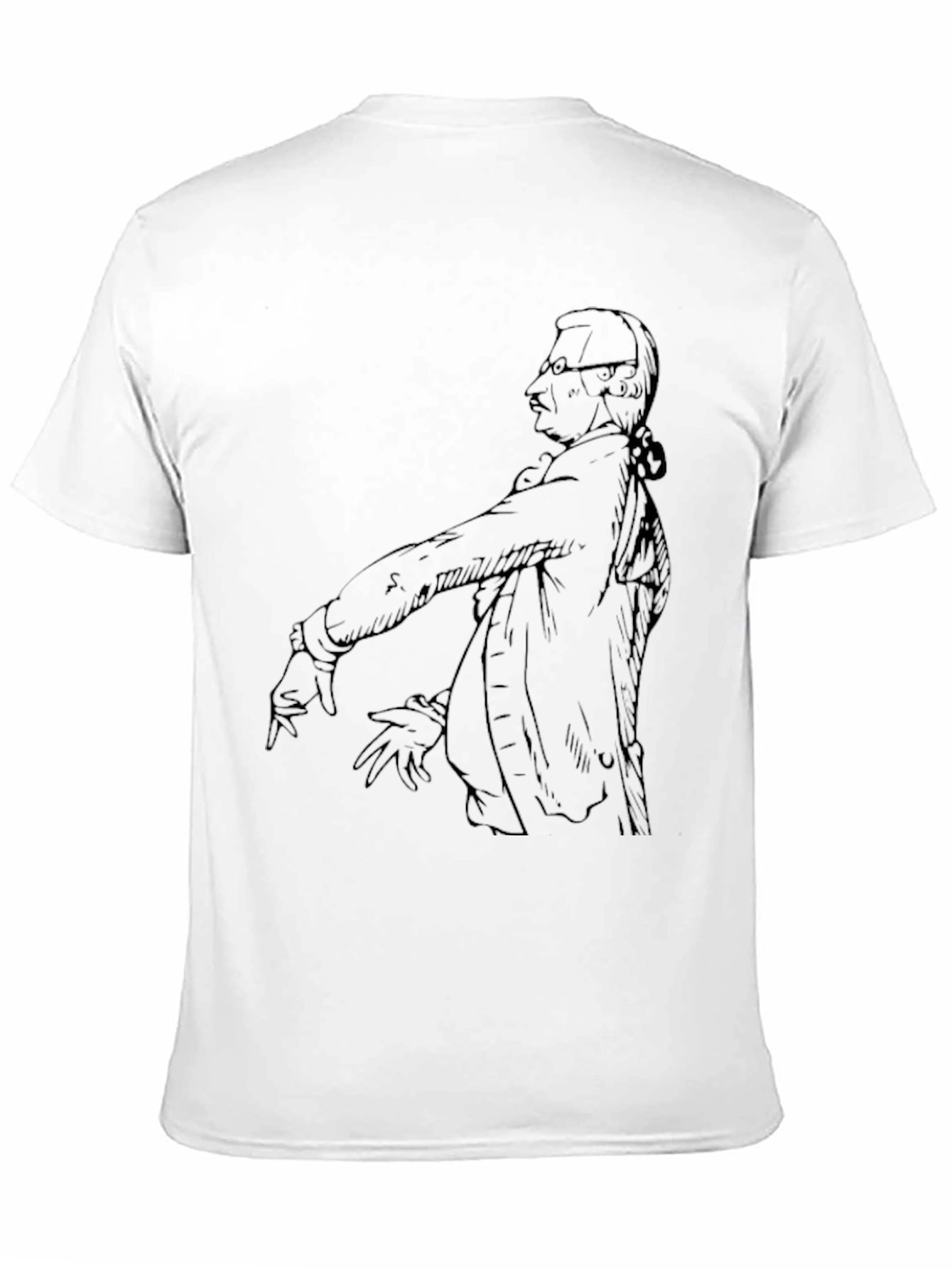 Sketch Portrait Graphic Print Tee