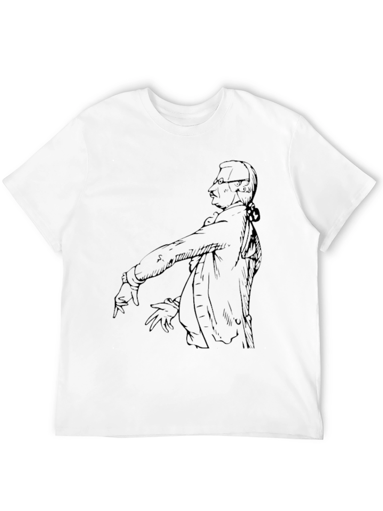 Sketch Portrait Graphic Print Tee