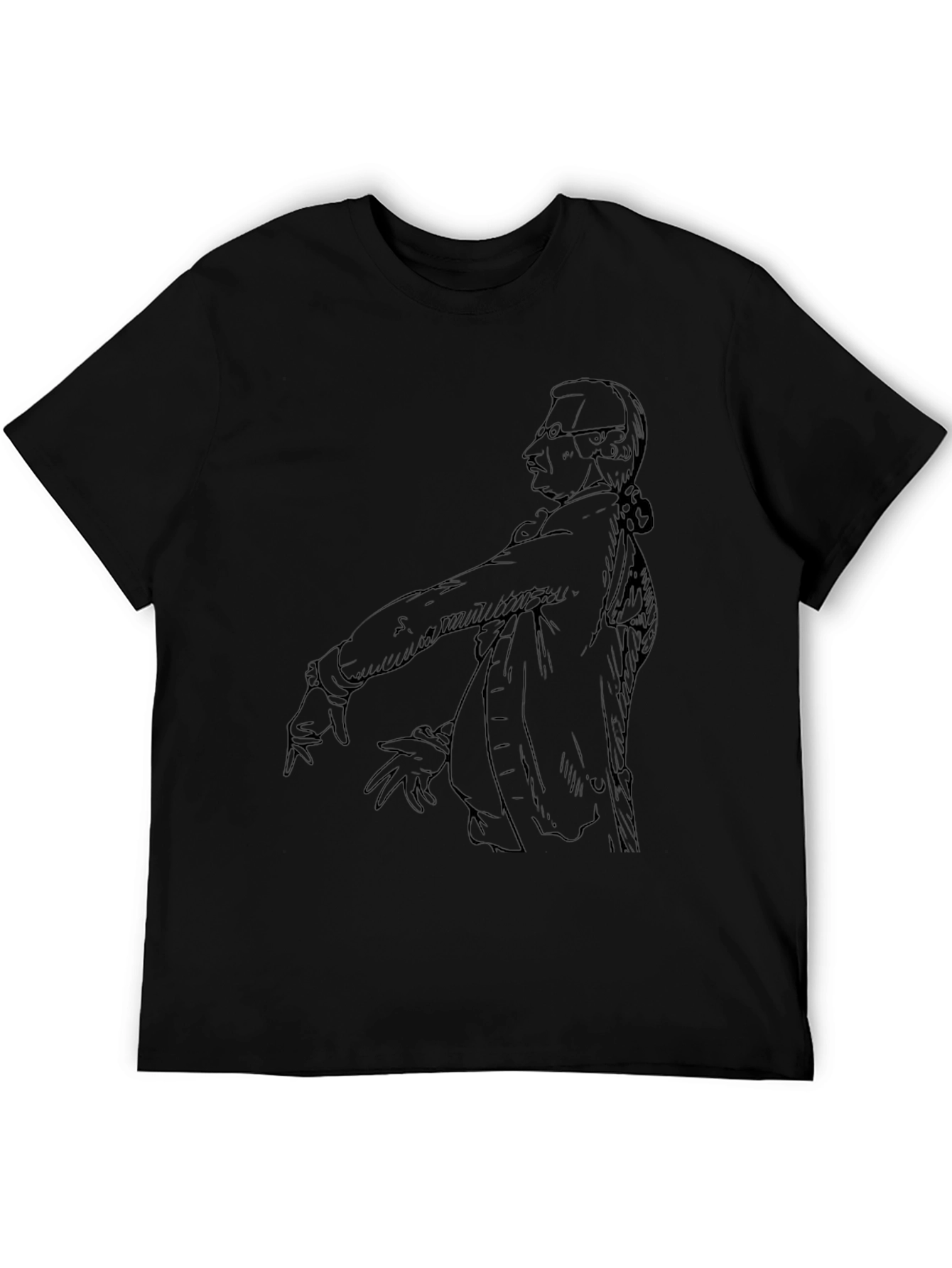 Sketch Portrait Graphic Print Tee