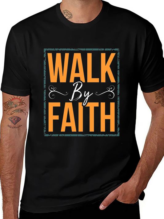 Walk By Faith Graphic T-Shirt - Black