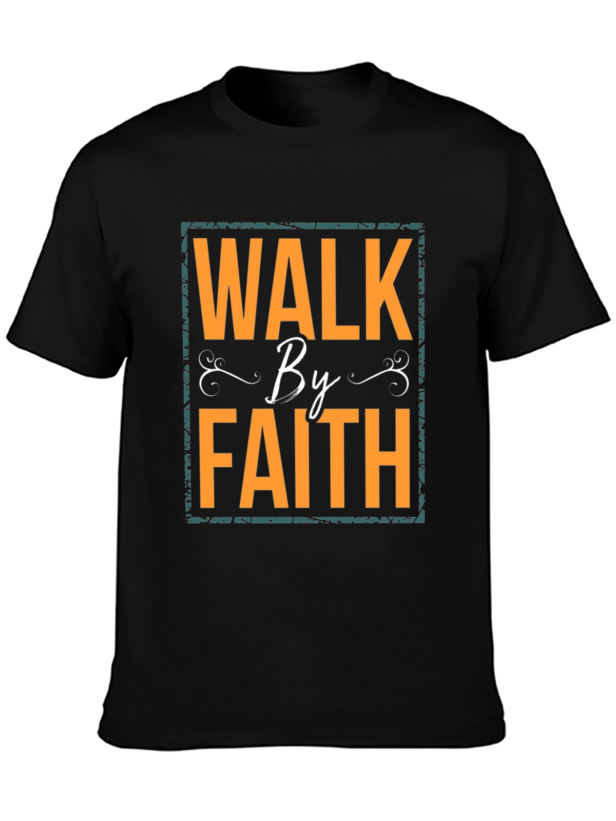 Walk By Faith Graphic T-Shirt - Black