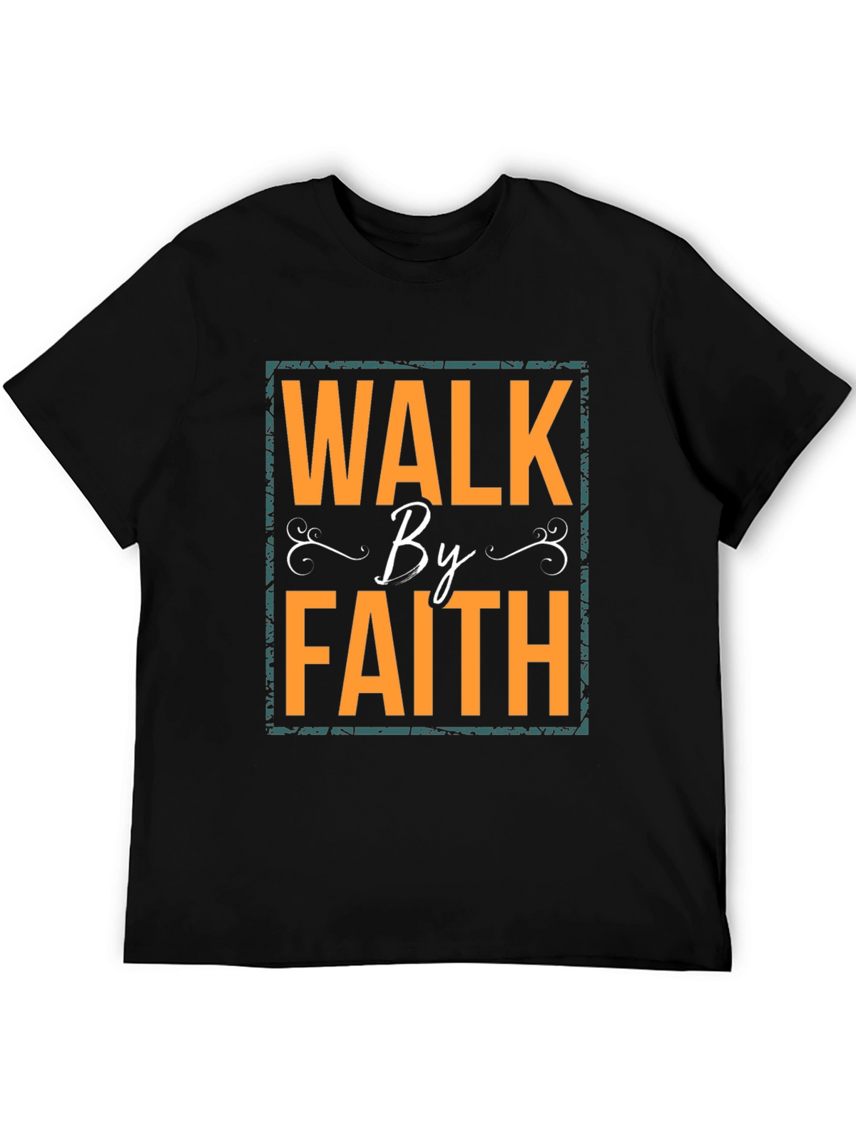 Walk By Faith Graphic T-Shirt - Black