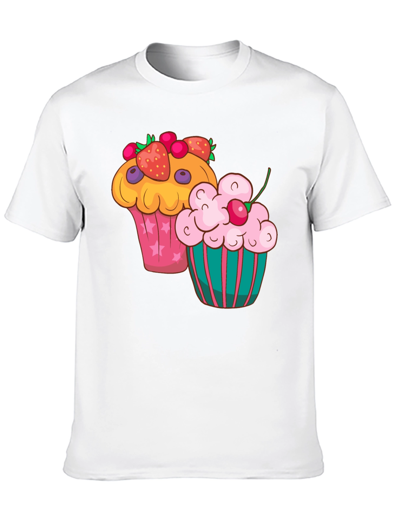 Cupcake Graphic T-Shirt - Fun Dessert Tee