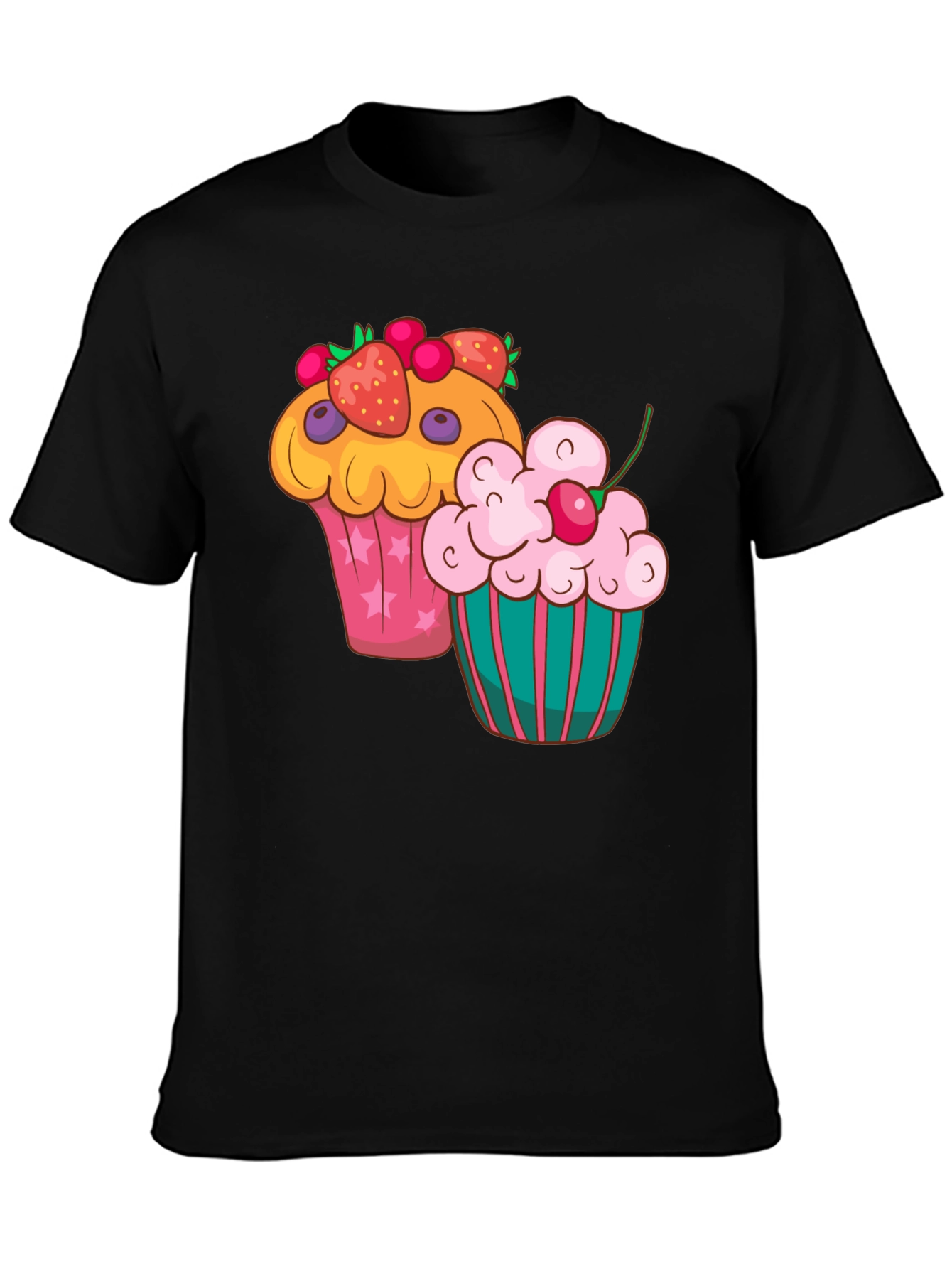 Cupcake Graphic T-Shirt - Fun Dessert Tee