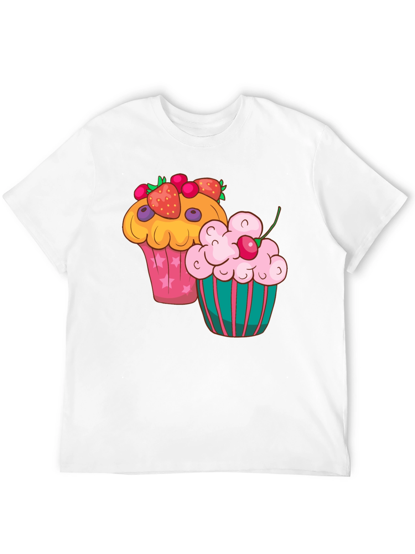 Cupcake Graphic T-Shirt - Fun Dessert Tee