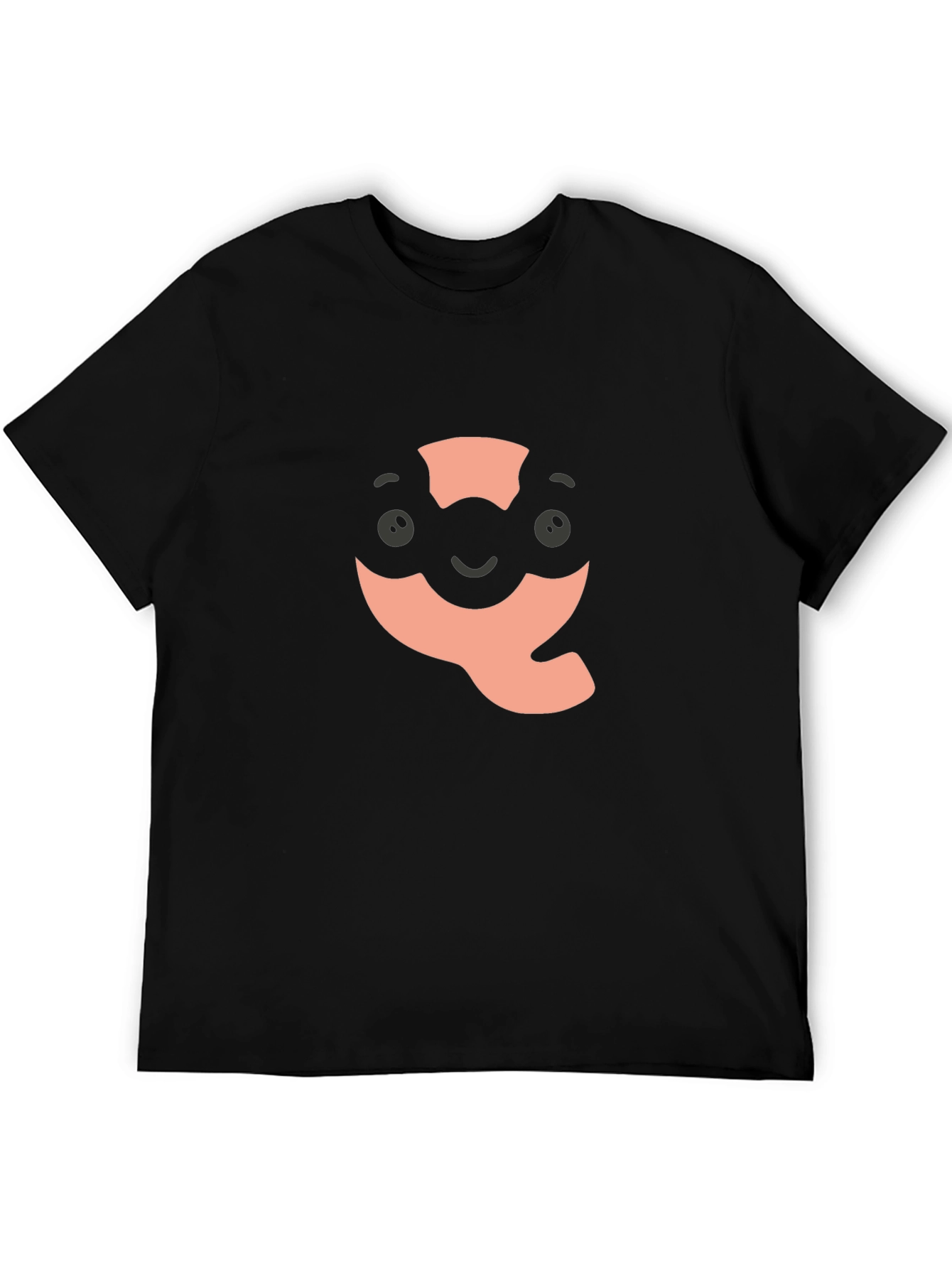Quokka Character Graphic Black T-Shirt