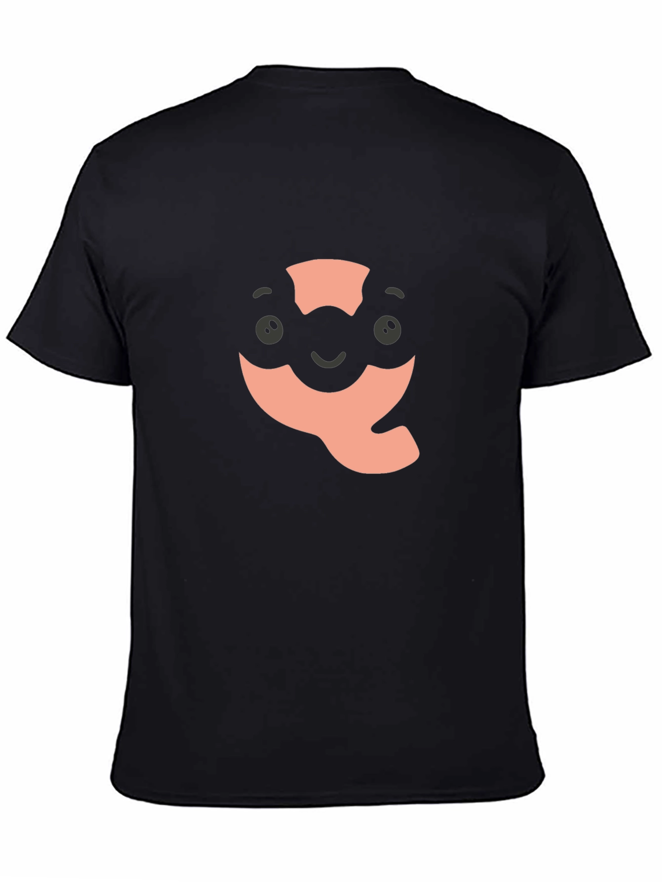 Quokka Character Graphic Black T-Shirt