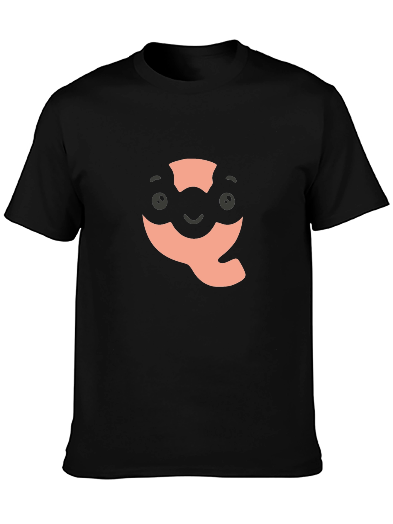 Quokka Character Graphic Black T-Shirt