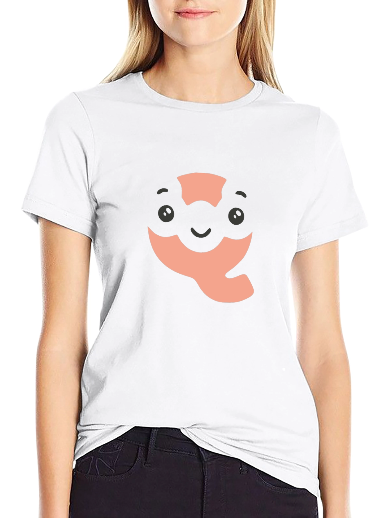 Quokka Character Graphic Black T-Shirt