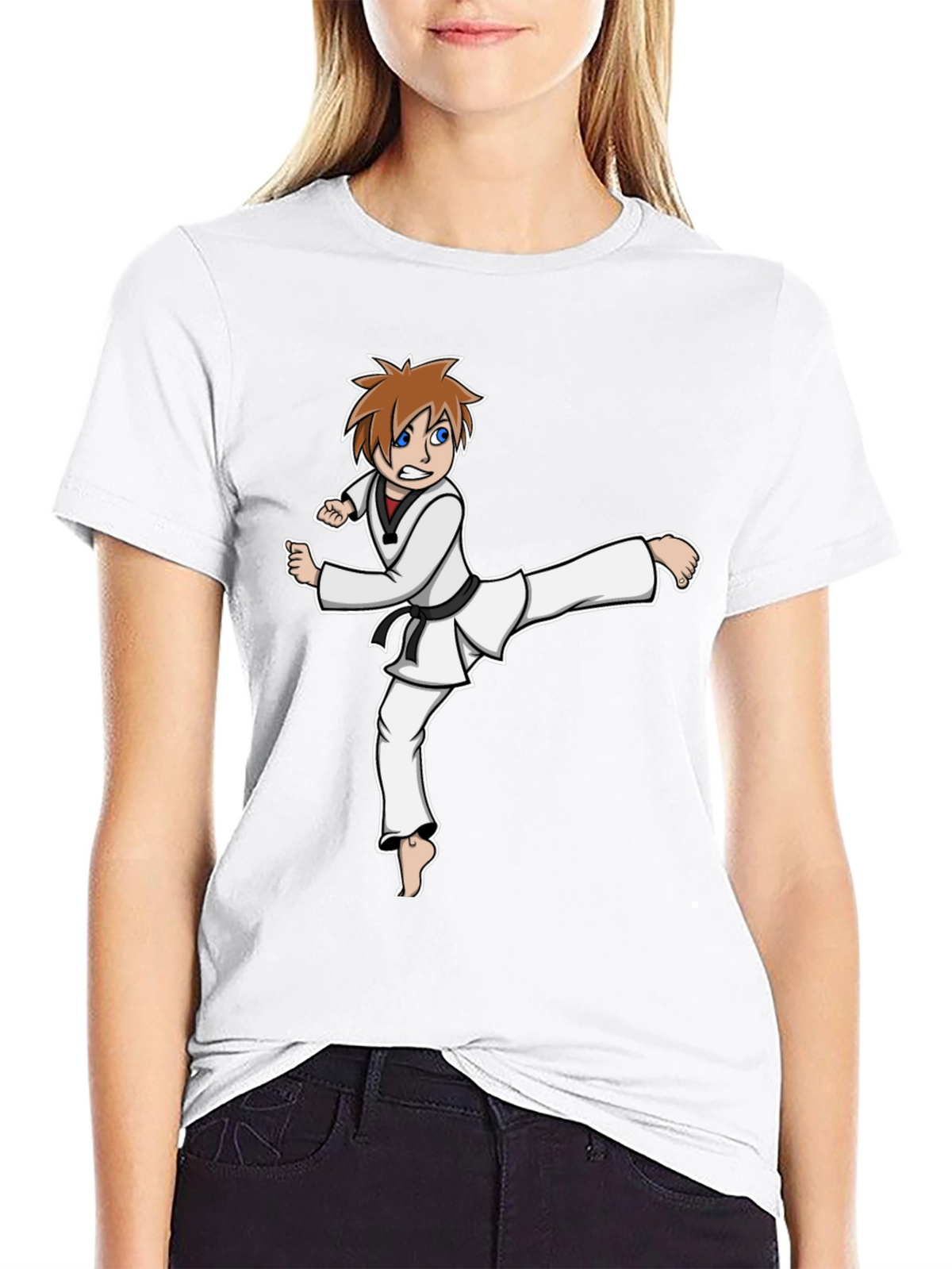 Karate Kid Graphic Tee - Black Martial Arts Shirt