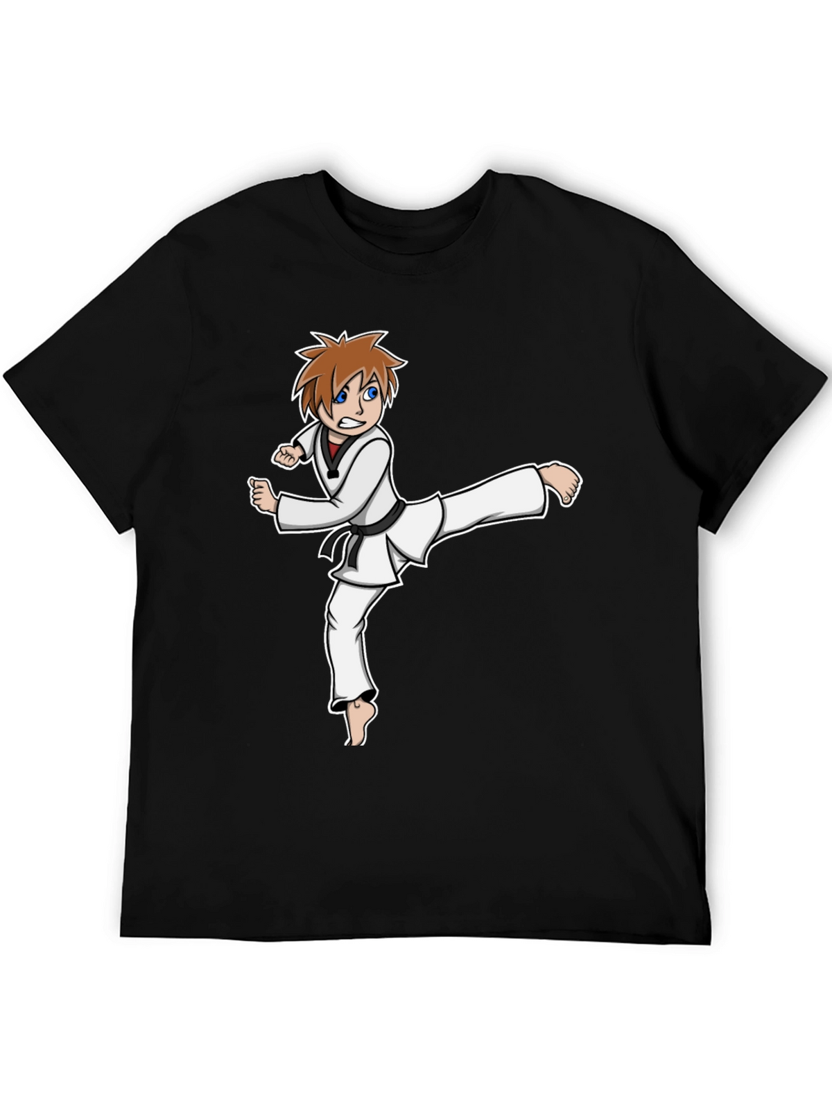 Karate Kid Graphic Tee - Black Martial Arts Shirt