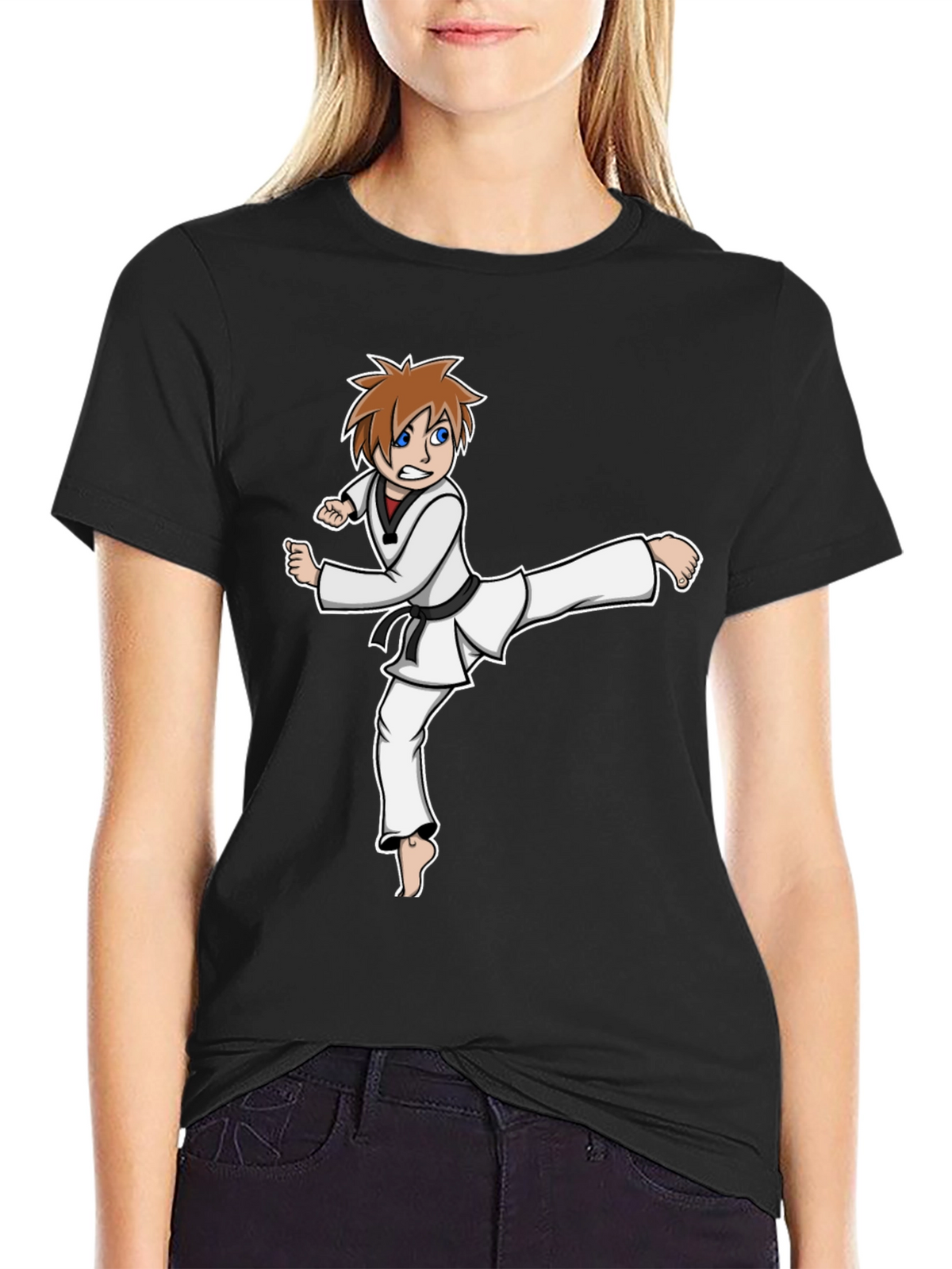 Karate Kid Graphic Tee - Black Martial Arts Shirt