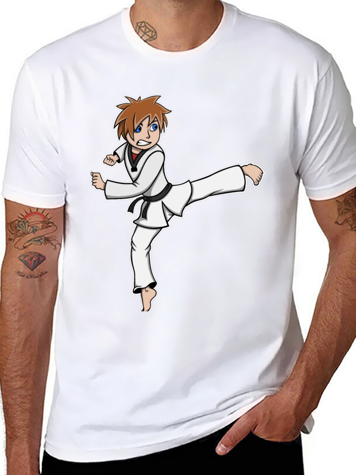 Karate Kid Graphic Tee - Black Martial Arts Shirt
