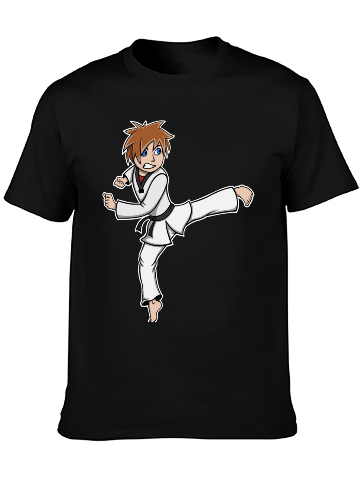 Karate Kid Graphic Tee - Black Martial Arts Shirt