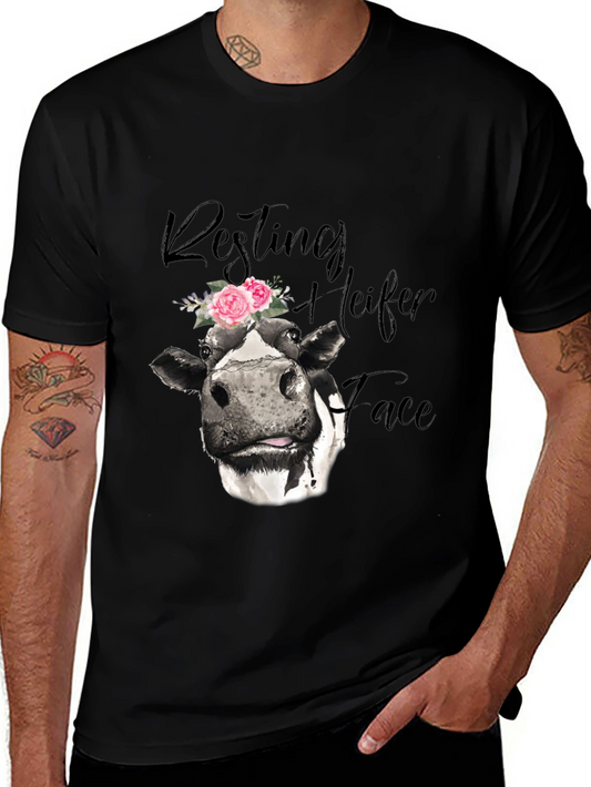 Resting Heifer Face Graphic Tee