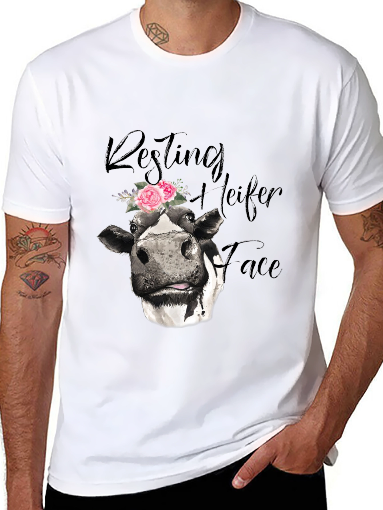 Resting Heifer Face Graphic Tee