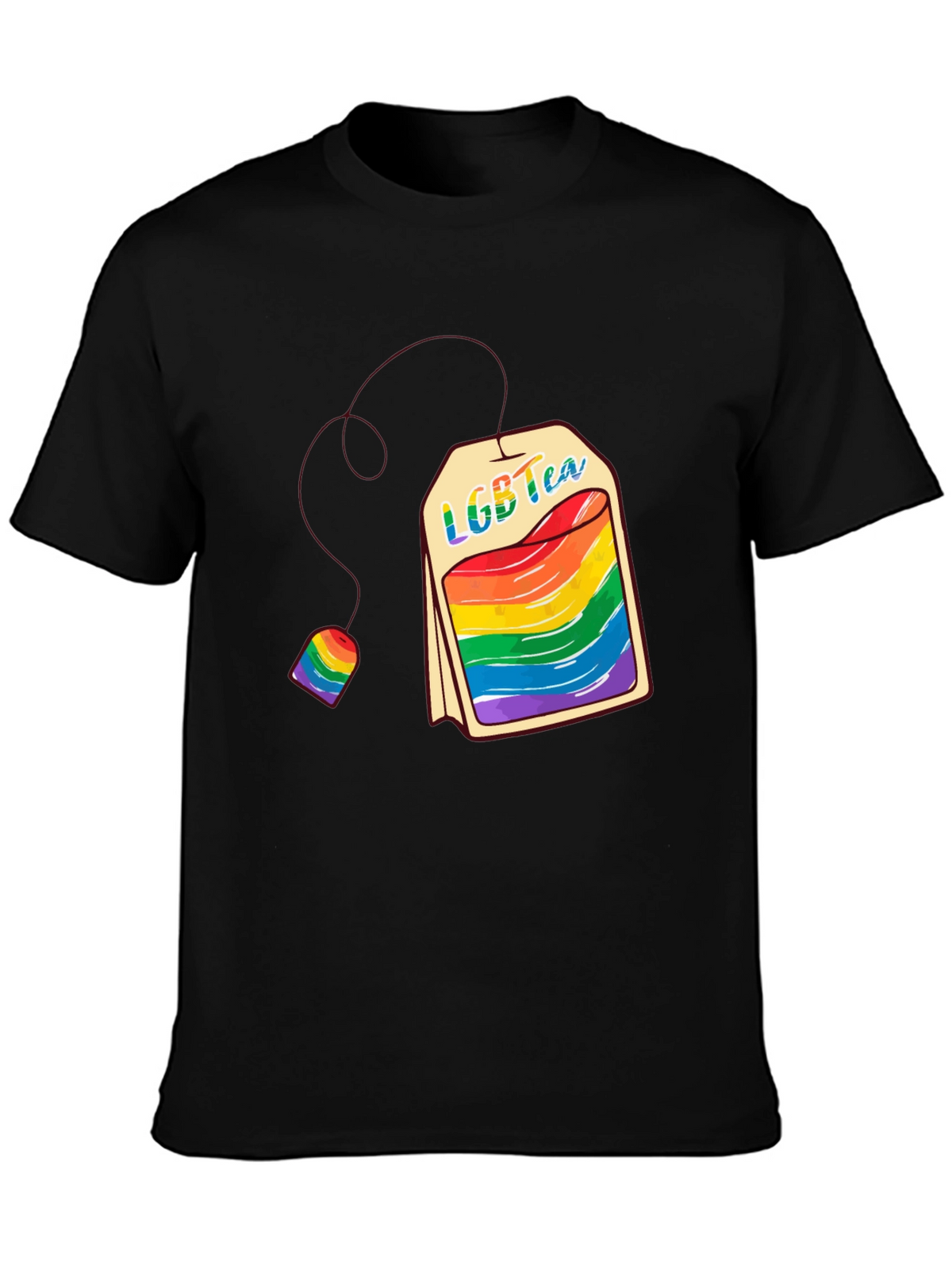 LGBT Tea T-Shirt - Pride Rainbow Graphic Tee