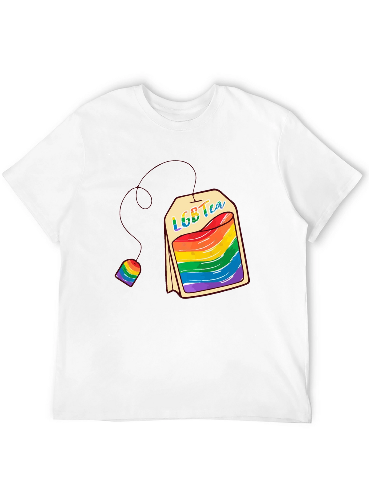 LGBT Tea T-Shirt - Pride Rainbow Graphic Tee