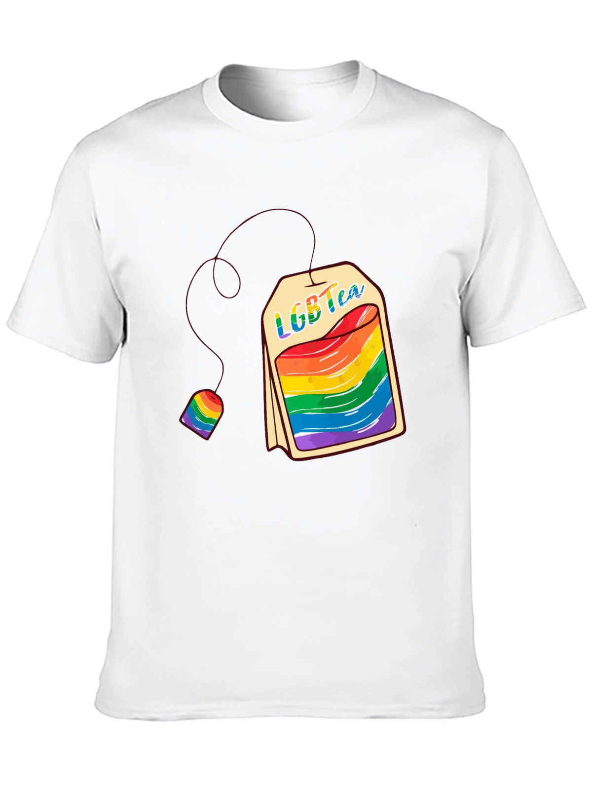 LGBT Tea T-Shirt - Pride Rainbow Graphic Tee