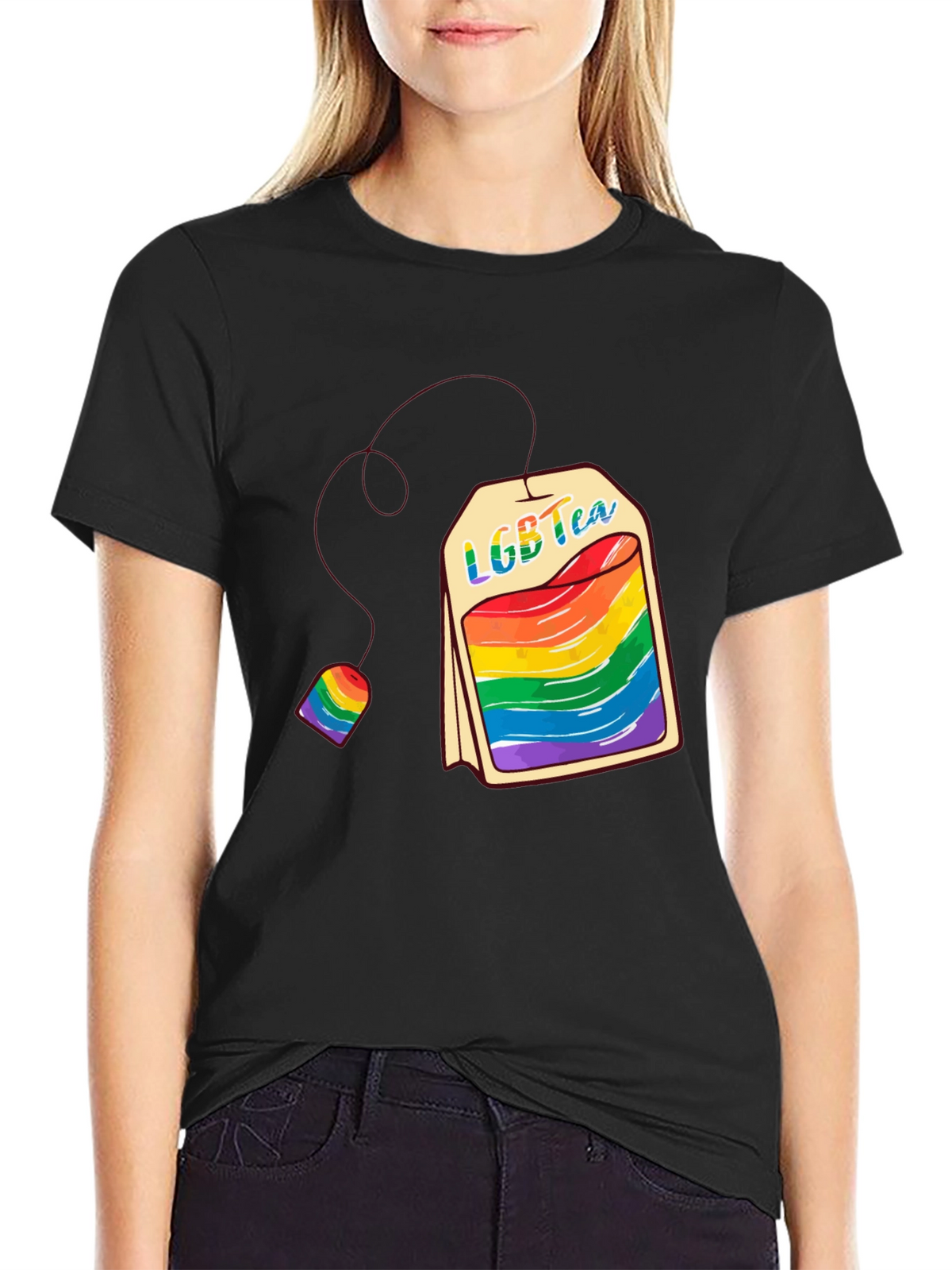LGBT Tea T-Shirt - Pride Rainbow Graphic Tee