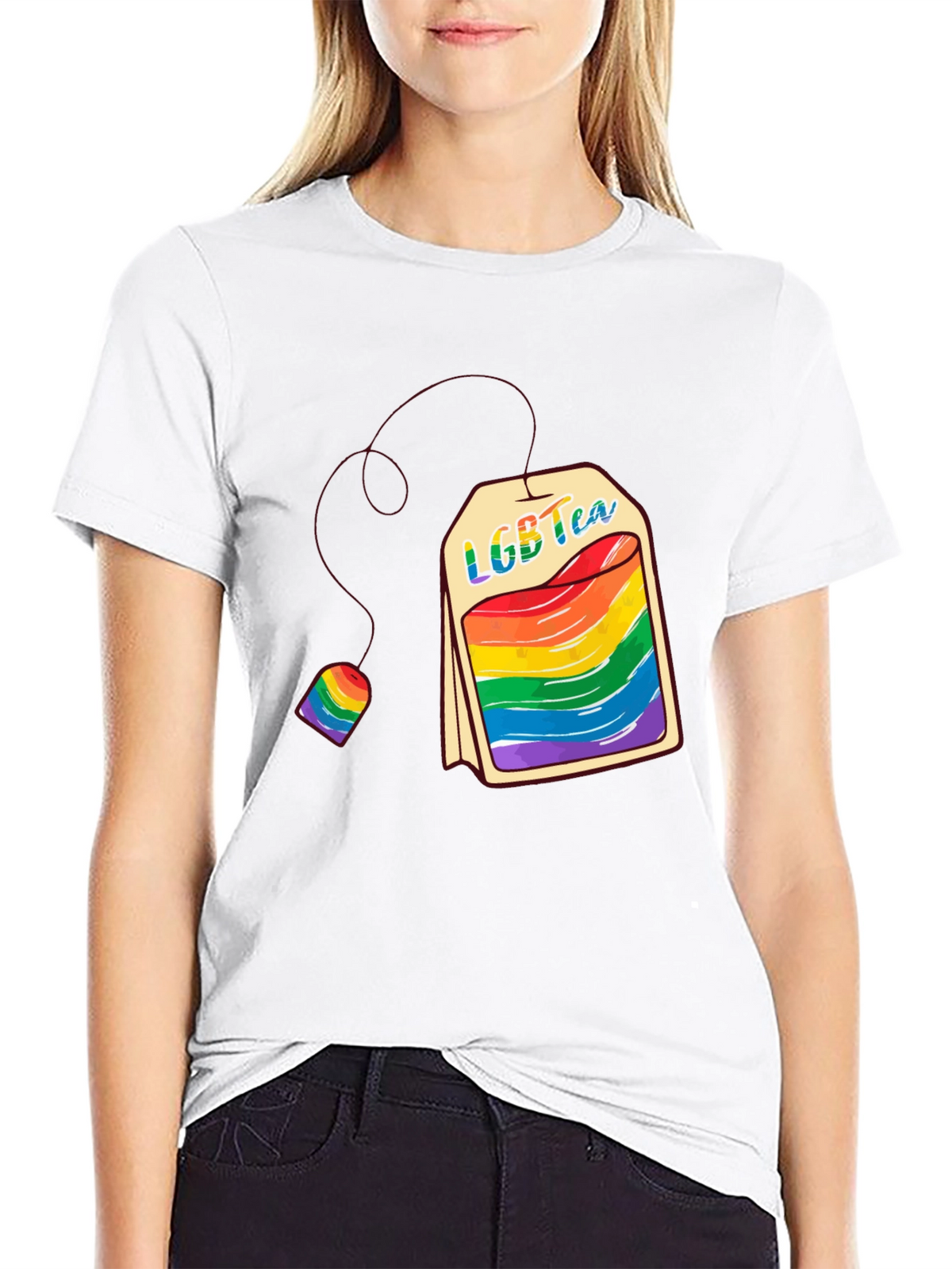 LGBT Tea T-Shirt - Pride Rainbow Graphic Tee