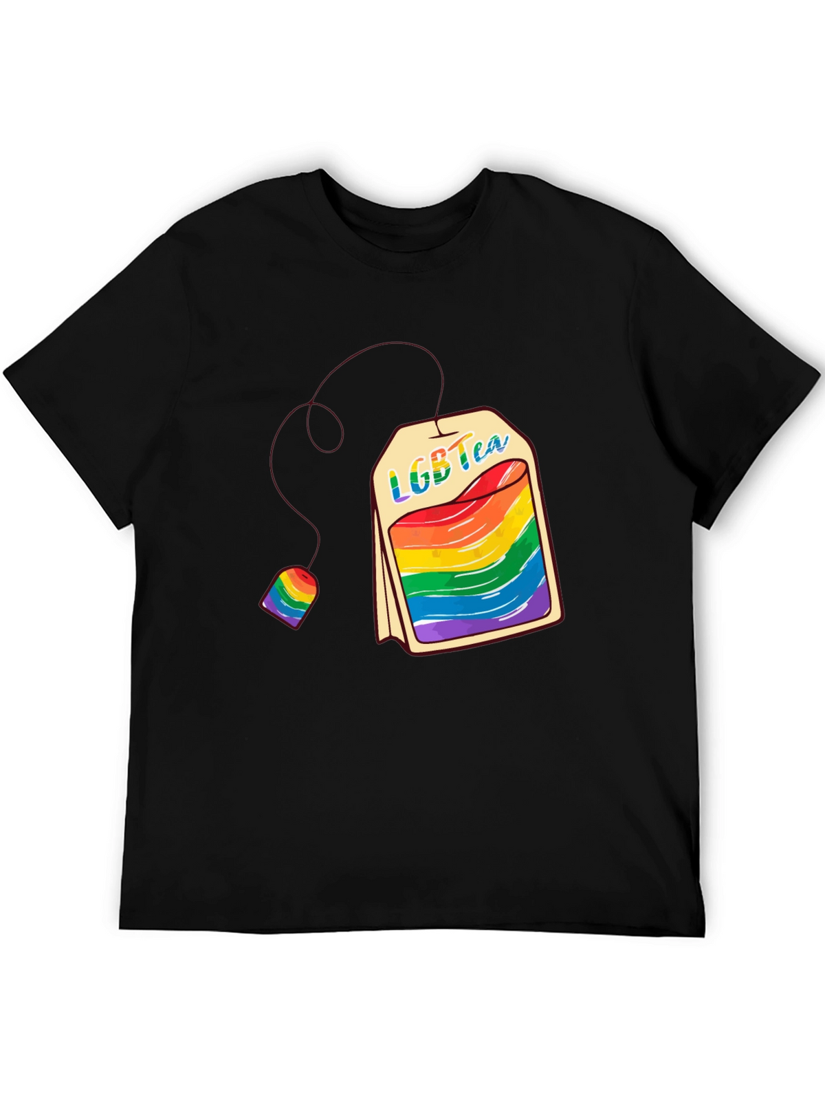 LGBT Tea T-Shirt - Pride Rainbow Graphic Tee