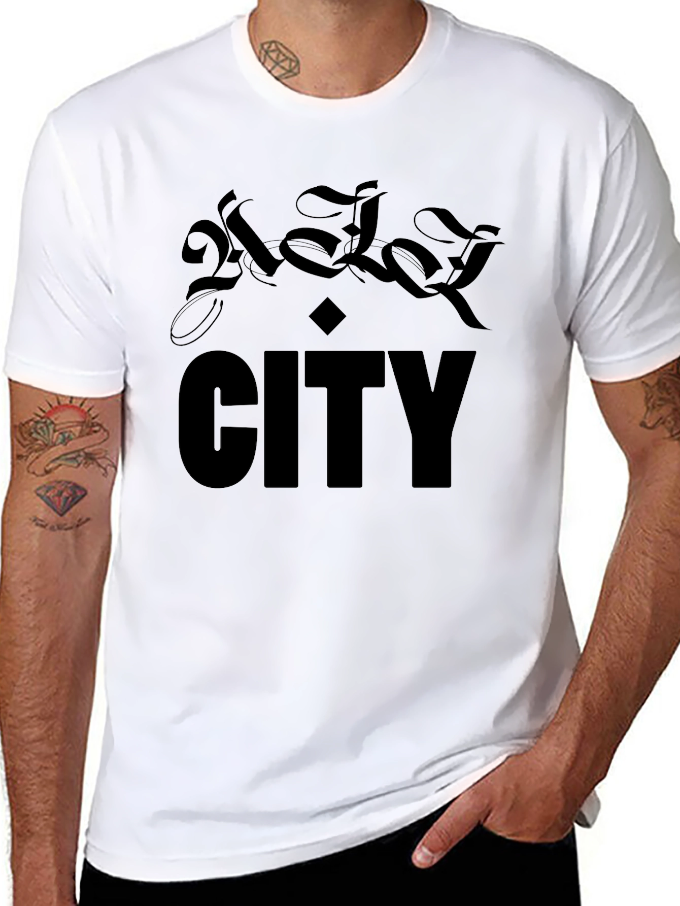 Black City Graphic Print T-Shirt