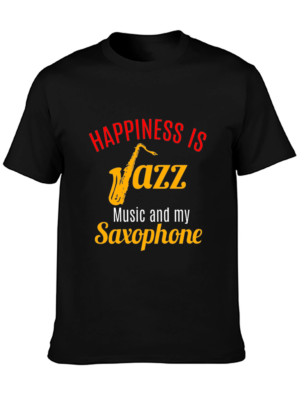 Happiness Jazz & Saxophone Graphic Tee