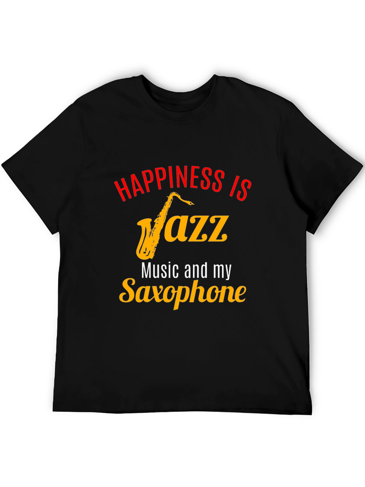 Happiness Jazz & Saxophone Graphic Tee