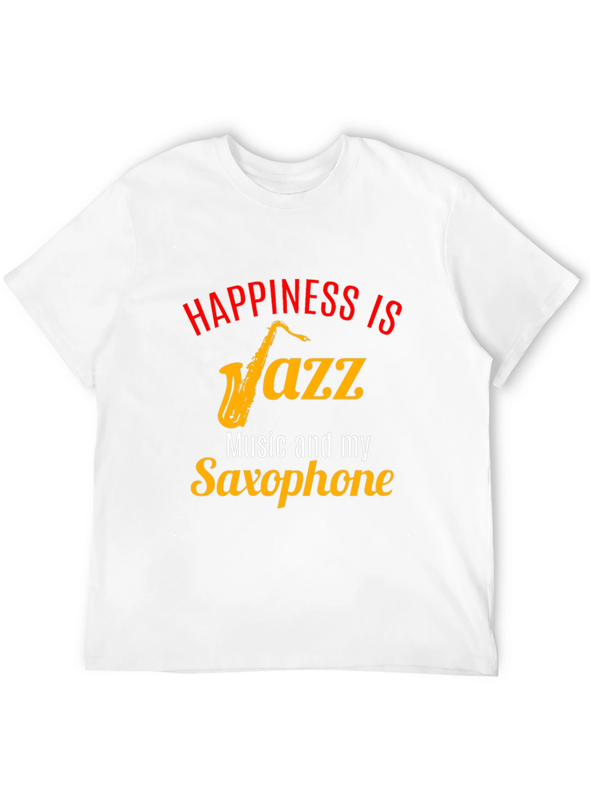 Happiness Jazz & Saxophone Graphic Tee