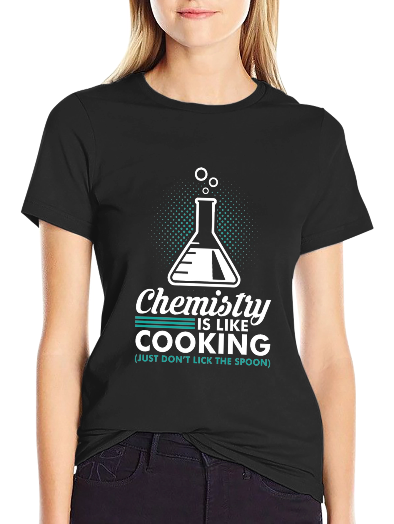 Chemistry is Like Cooking Black T-Shirt