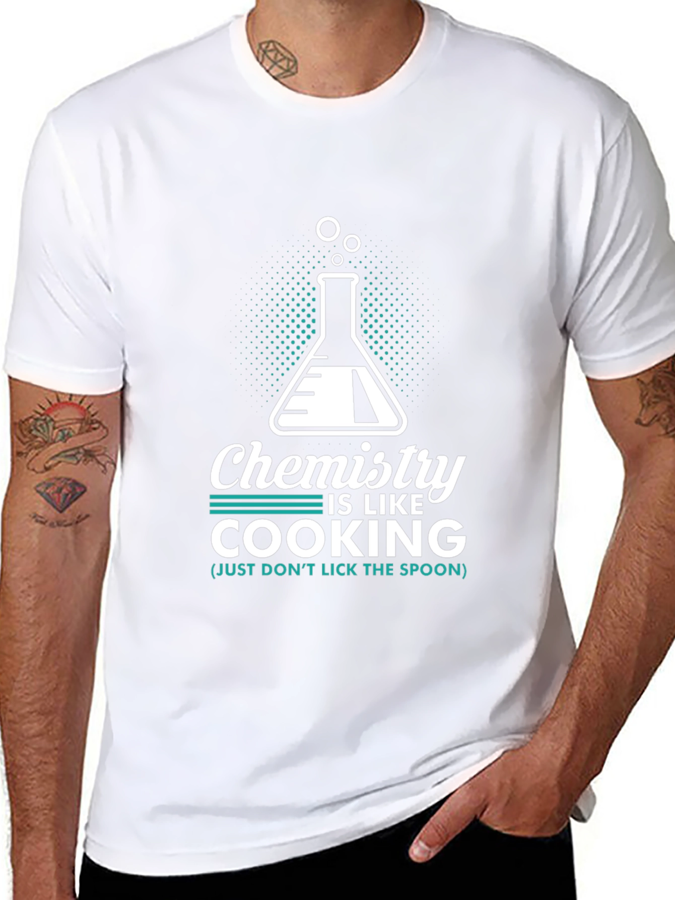 Chemistry is Like Cooking Black T-Shirt