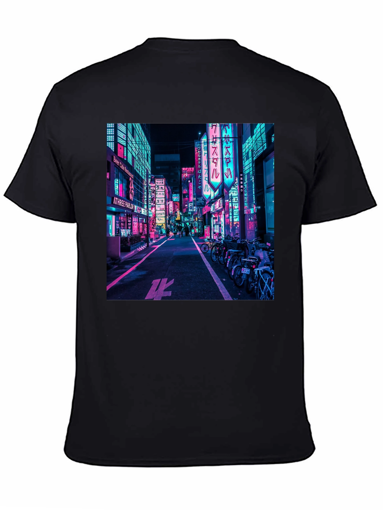 Neon Cityscape Graphic Tee