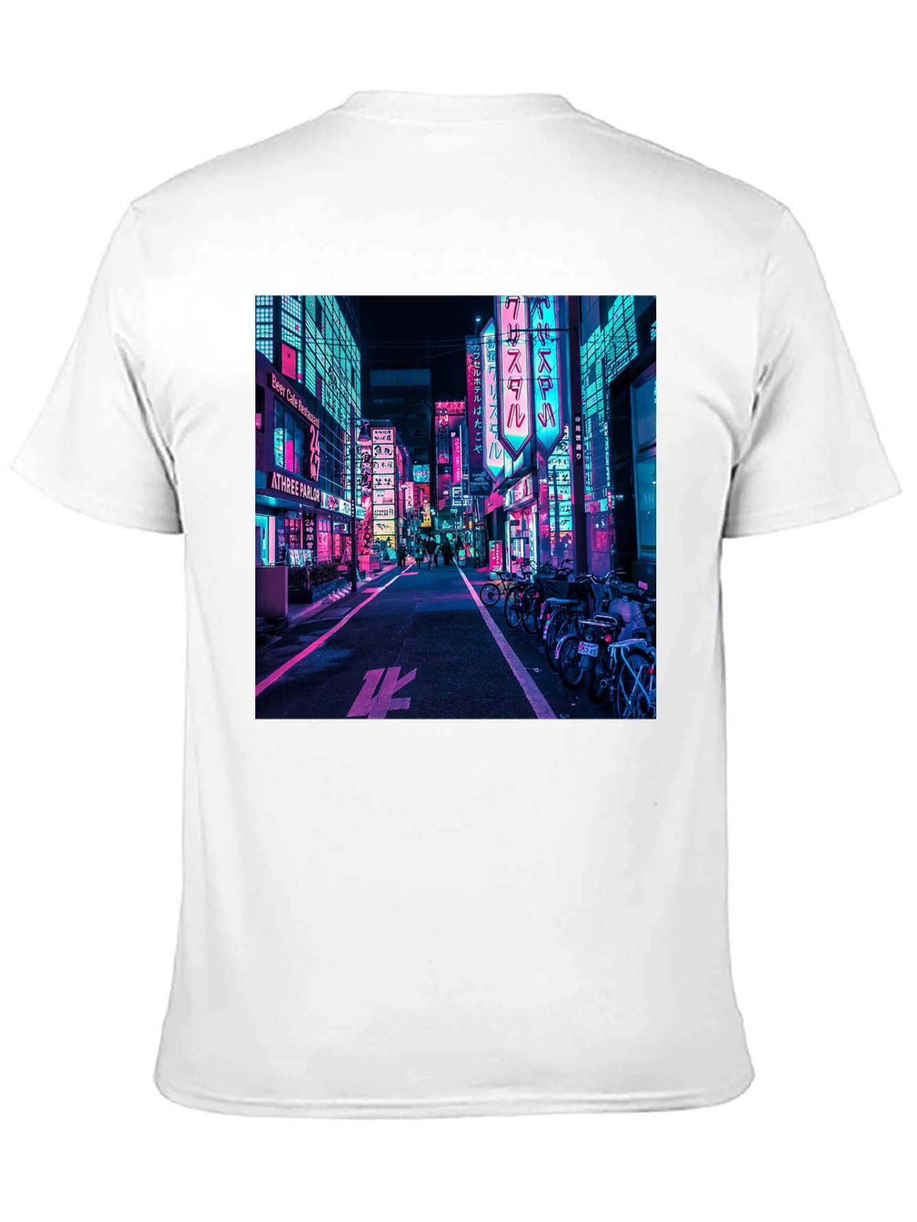 Neon Cityscape Graphic Tee
