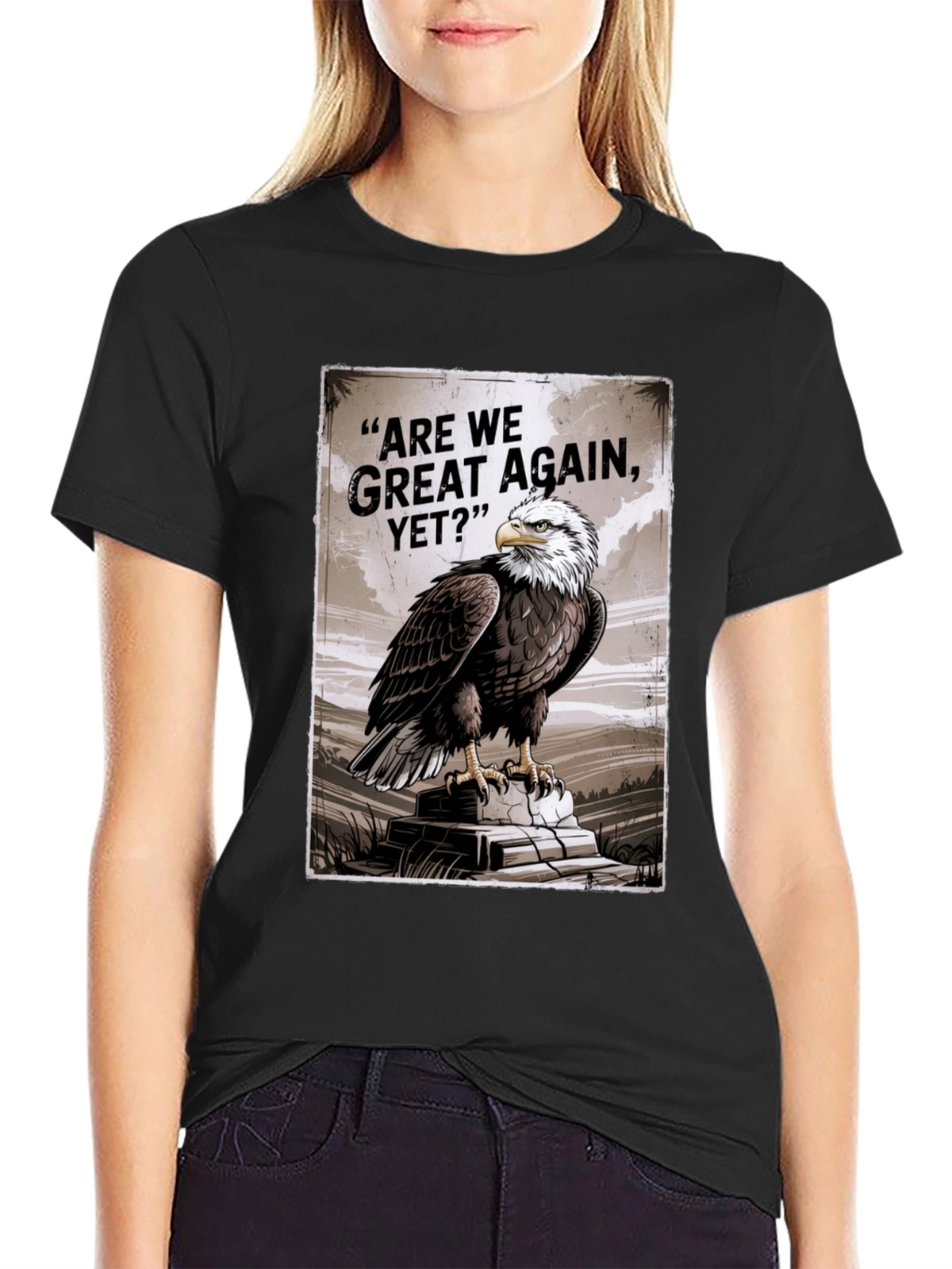 Bald Eagle Are We Great Again Yet? Graphic T-Shirt