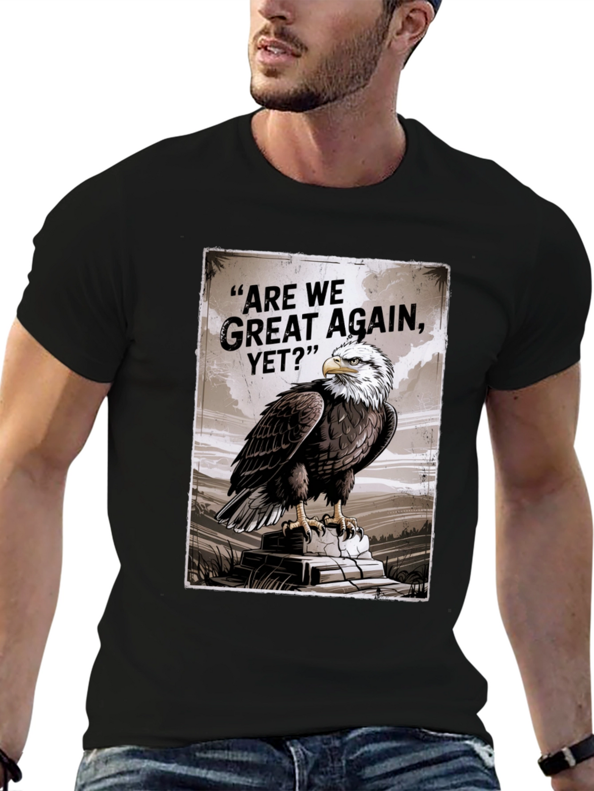 Bald Eagle Are We Great Again Yet? Graphic T-Shirt