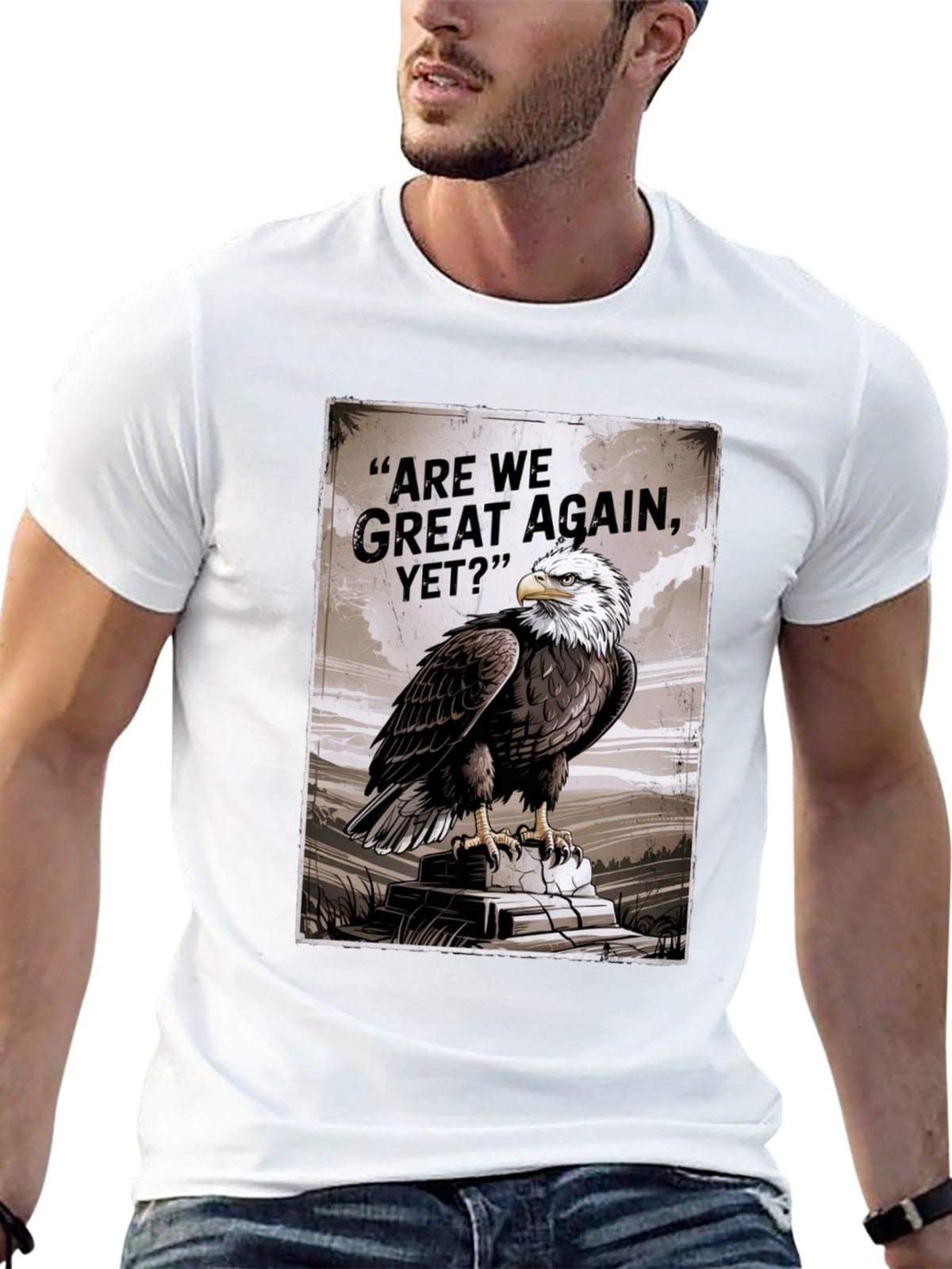 Bald Eagle Are We Great Again Yet? Graphic T-Shirt
