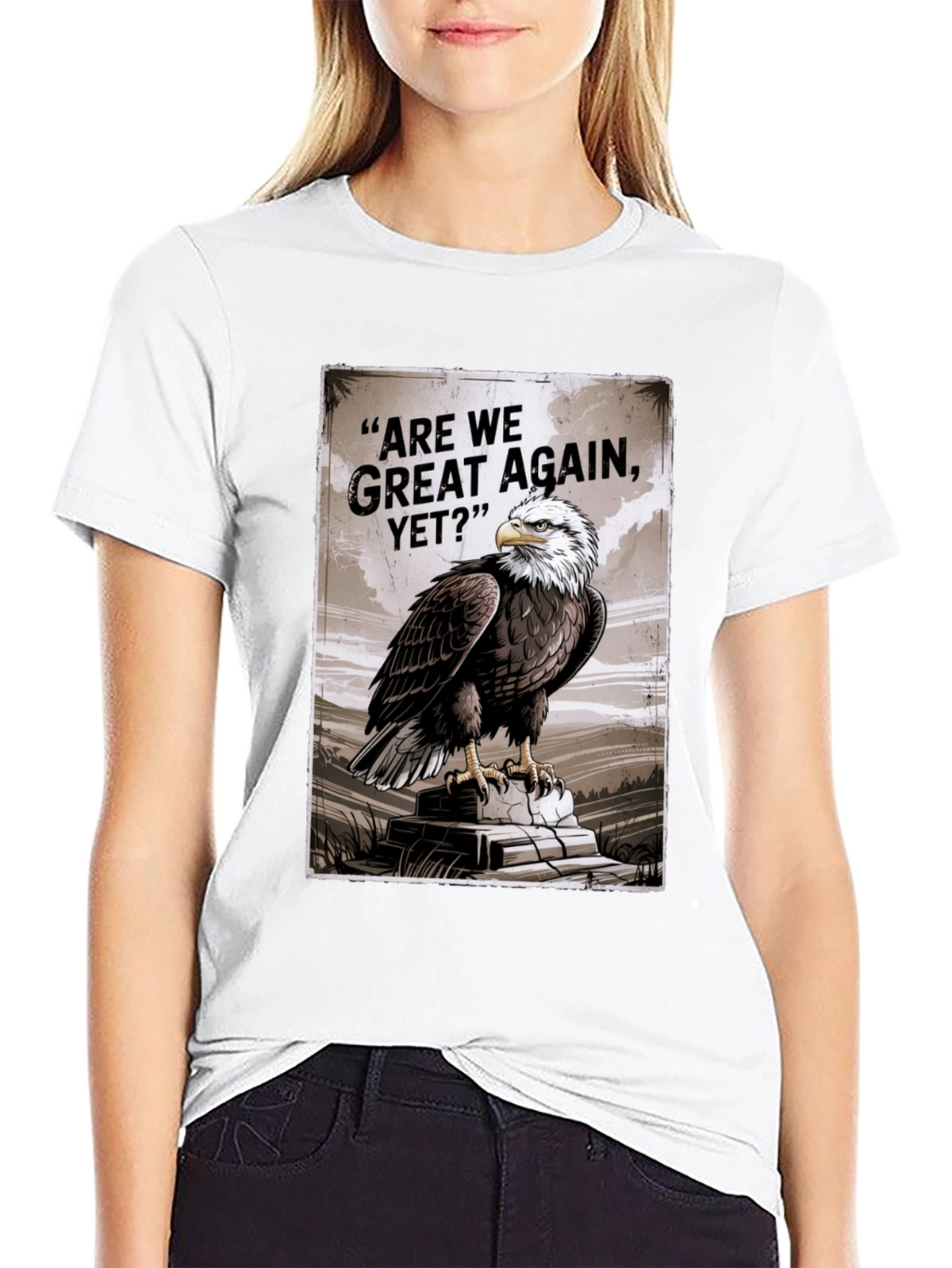 Bald Eagle Are We Great Again Yet? Graphic T-Shirt