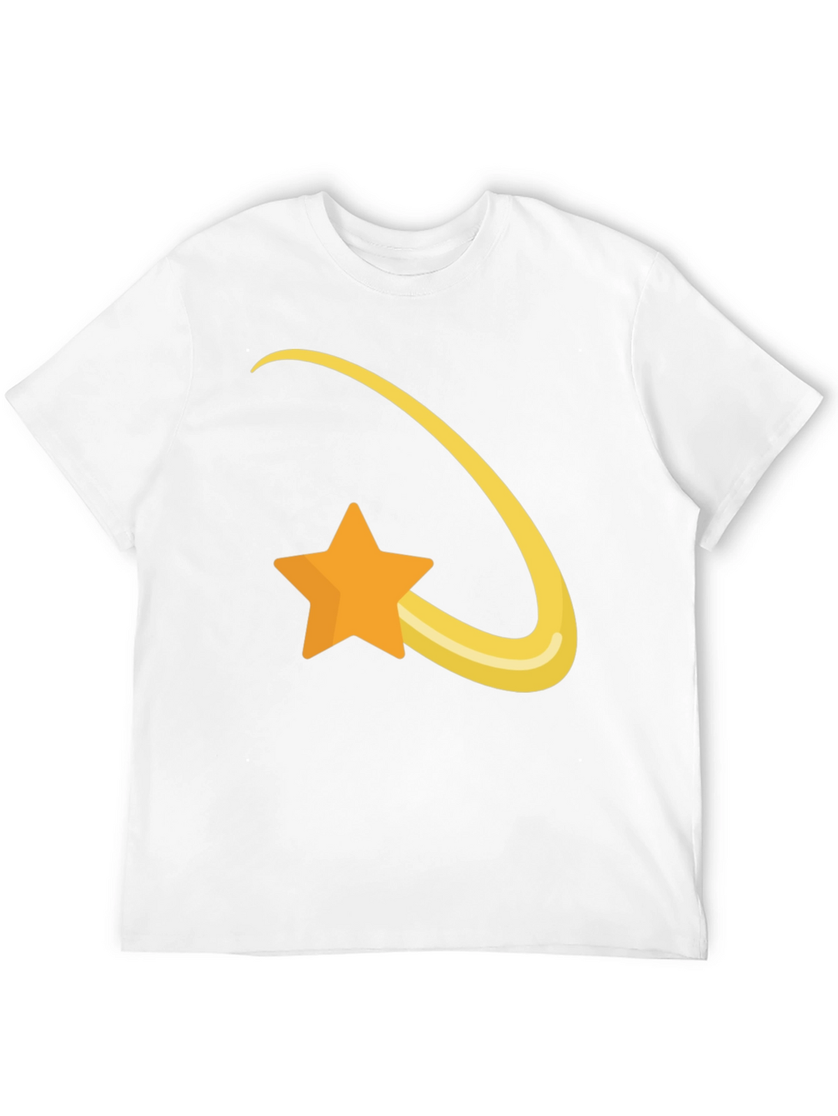 Shooting Star Graphic Tee - Soft Black Cotton T-Shirt