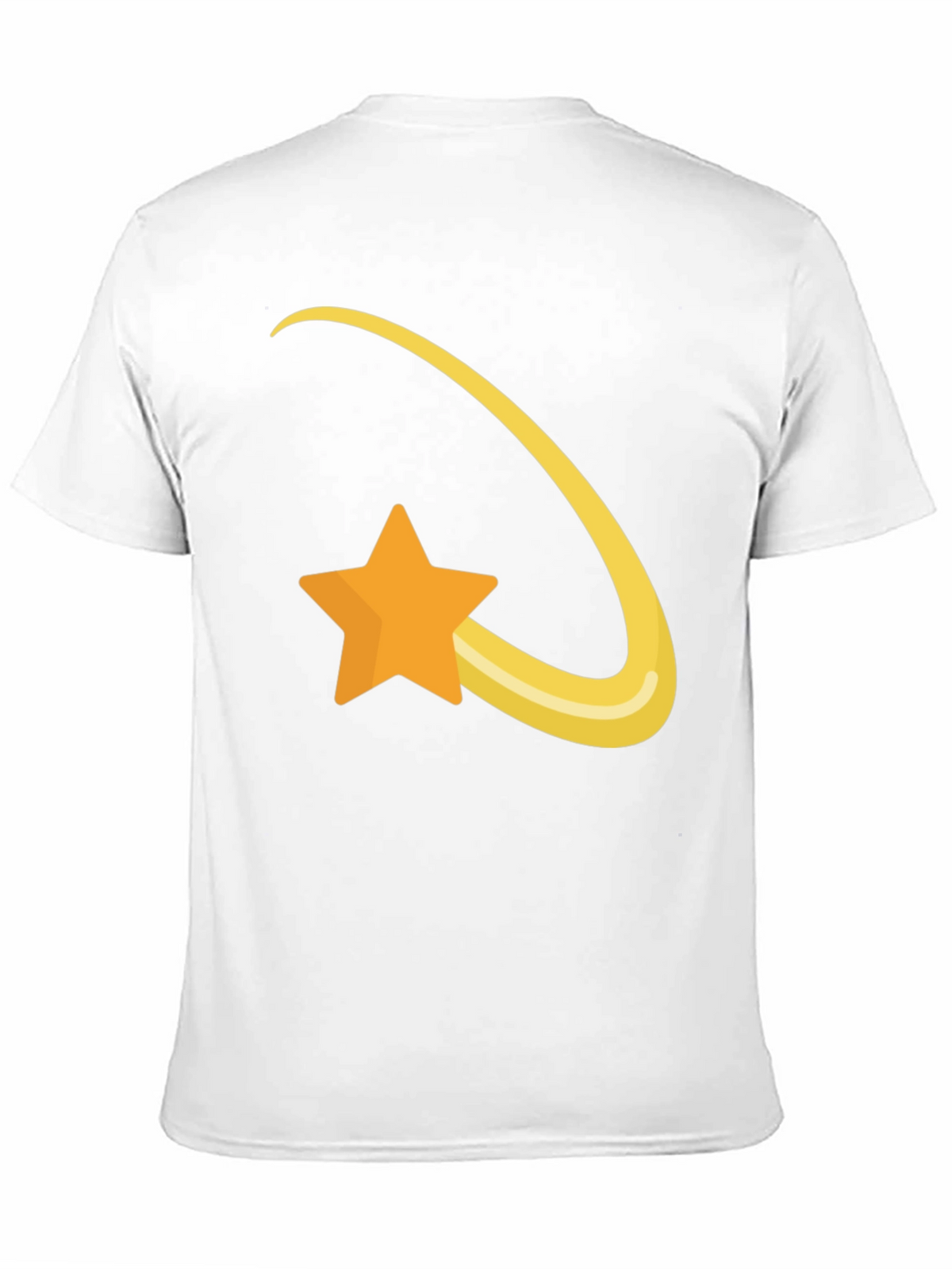 Shooting Star Graphic Tee - Soft Black Cotton T-Shirt
